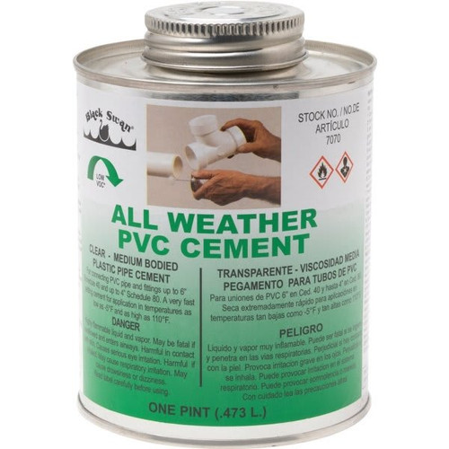 Black Swan Pipe Cement Pvc Medium-Body All Weather
