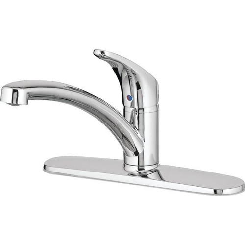 American Standard Colony Pro Single Handle Kitchen With Deck Plate - Chrome