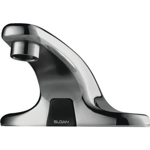 Sloan Optima Hardwired Sensor Operated Lavatory Faucet, 0.5 Gpm, 2.187" Spout, 4" Center