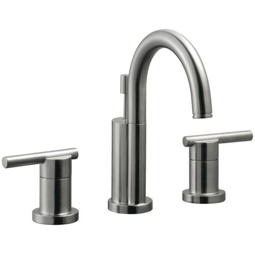 Design House  Geneva Wide Spread Lavatory Faucet, Satin Nickel Finish