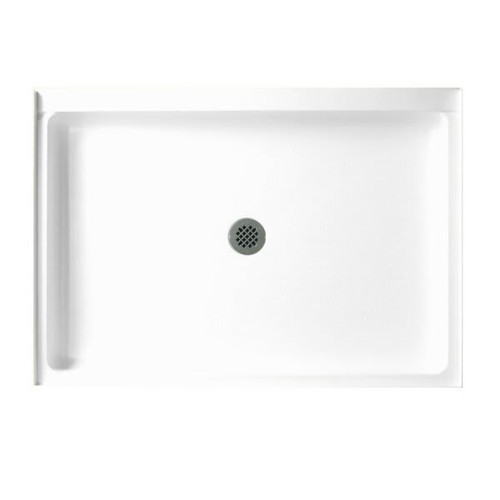 Swan White Solid Surface Shower Floor 34" X 48"
