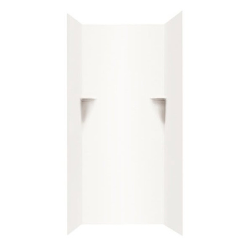 Swan White Solid Surface Shower Wall Kit 36" X 36" X 72"