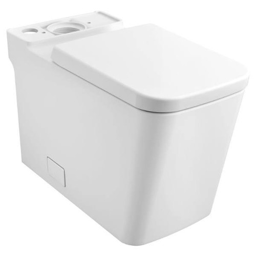 Grohe Eurocube Right Height Elongated Toilet Bowl With Seat Alpine White