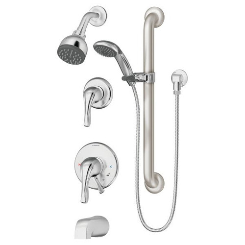 Symmons Origins Tub/Shower/Hand Shower Trim Only, 1.5 Gpm, Polished Chrome