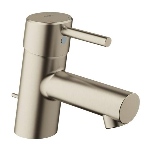 Grohe Concetto Xs-Size Bathroom Faucet, 2.2 Gpm, 1.375" Spout, Brushed Nickel, 1 Handle