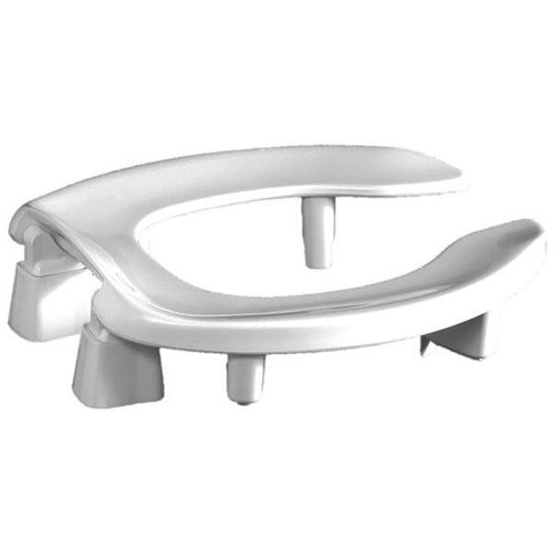 Centoco Round 3 Raised Plastic Toilet Seat, Open Front No Cover, Ada Compliant
