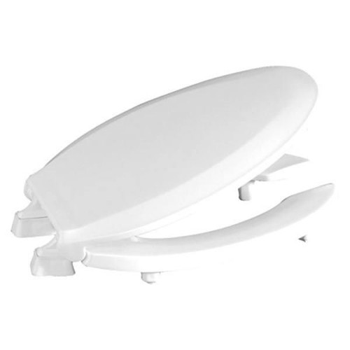 Centoco Elongated 2 Raised Plastic Toilet Seat, Open Front With Cover, Ada