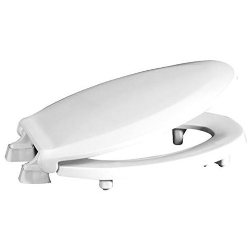 Centoco Elongated 2 Raised Plastic Toilet Seat, Closed Front With Cover