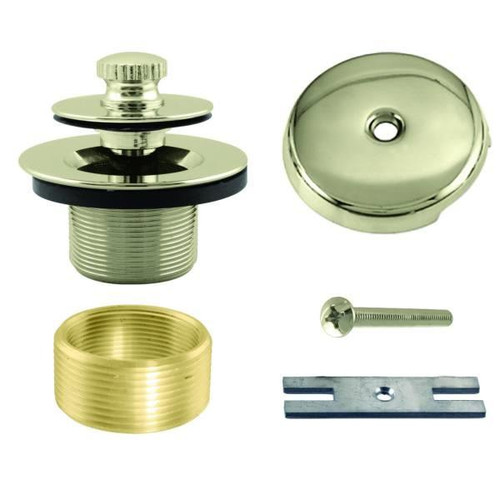 Westbrass Twist And Close Tub Trim Set One-Hole Faceplate, Bushing/Converter