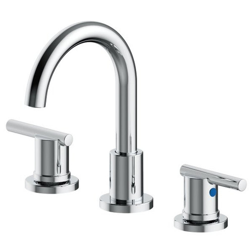Seasons Westwind Two-Handle Widespread High-Arc Bathroom Faucet With Quick Install Pop-Up In Chrome