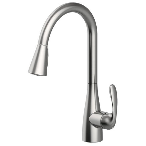 Seasons Westwind Single-Handle Pull Down High-Arc Kitchen Faucet In Stainless Steel
