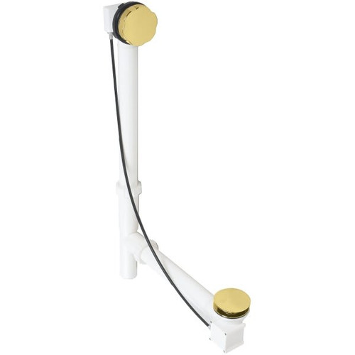 Westbrass Cable Driven Bath Waste/Overflow, Pvd Polished Brass
