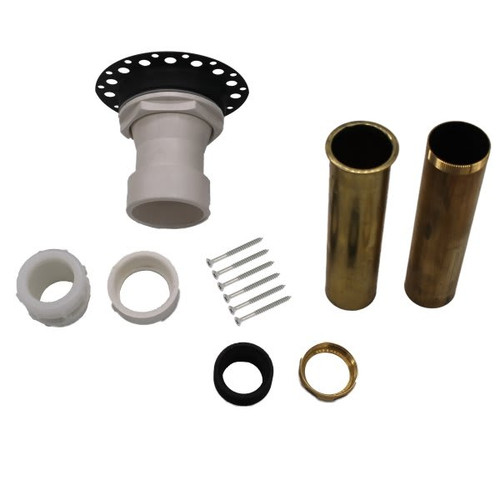 Westbrass Island Tub Drain Kit For Free Standing Tubs, Pvc