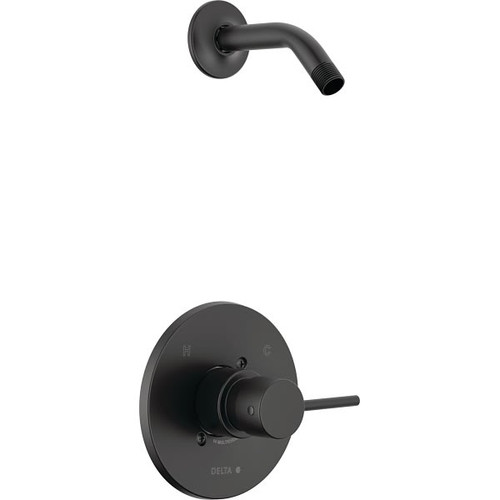 Delta Modern Round 14 Series Shower Trimless Showerhead In Matte Black