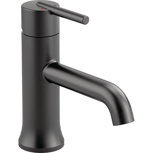 Delta Trinsic Single Handle Bathroom Faucet In Matte Black