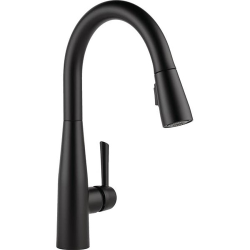 Delta Essa Single Handle Pull-Down Kitchen Faucet In Matte Black