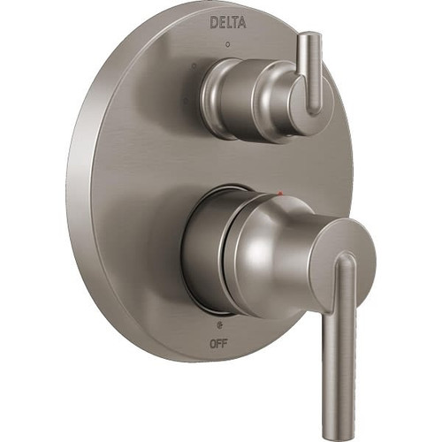 Delta Trinsic Two Handle Valve Trim, 3-Setting Integrated Diverter, Stainless