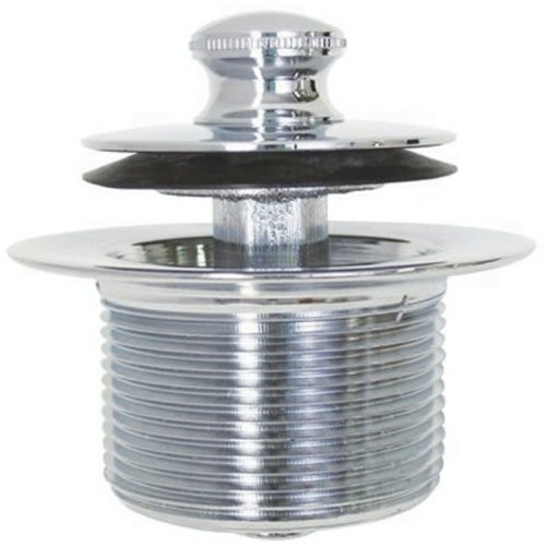 Ips Lift-And-Turn Bathtub Drain Stopper 1-3/8 Inch, 16 Tpi In Chrome