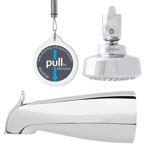 Evolve Showerstart Express 1.5 GPM Tub/Shower Combo W Thermostatic Valve, 9-Pk