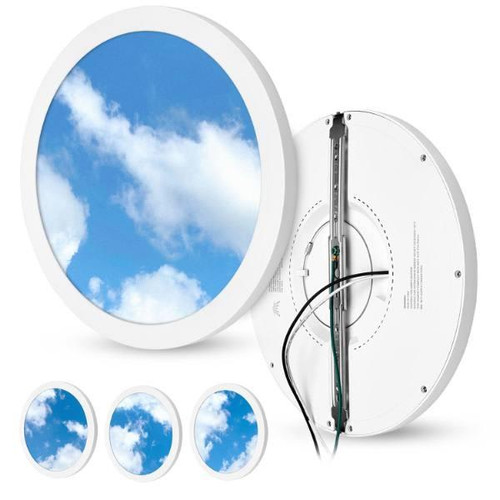 120v 12-In 5,000k Round Integrated LED The Sky Downlight Ceiling Light Fixture
