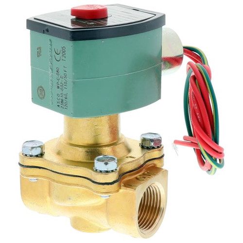 Asco 2 Way Normally Open 3/4" Npt 120v 0-125psi Gas 0-150psi Air