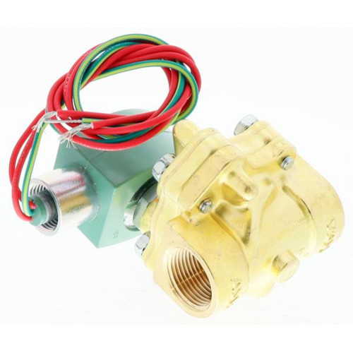 Asco 2 Way Closed 3/4" Npt 120vac 5.5 Cv 5-150psi Water Slow Closing Brass