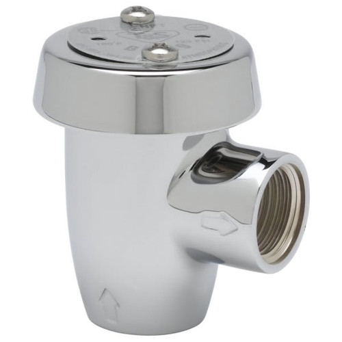 T & S Vacuum 1/2 In. Npt Inlet & Outlet Atmospheric Breaker (Polished Chrome)
