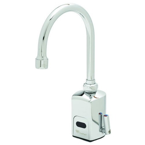 T & S Chekpoint Sensor Faucet, 0.5 Gpm, 6.75" Spout, Polished Chrome
