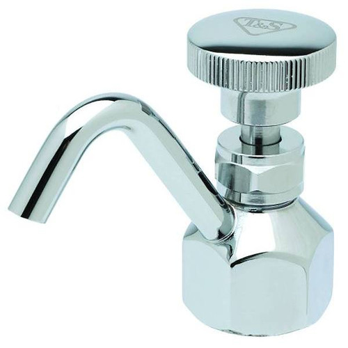 T & S Dipperwell Faucet, 7.08 Gpm, Polished Chrome