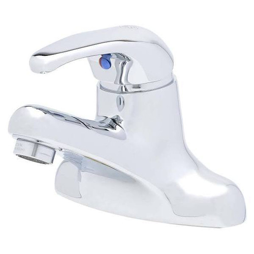 T & S Single Lever Faucet, 4" Centerset, 4" Handle, 2.2 Gpm Aerator