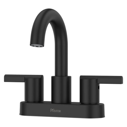 Pfister Brislin 2-Handle 4" Centerset Bathroom Faucet Matte Black