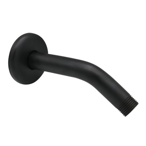 Westbrass 6" Shower Arm With Flange In Matte Black
