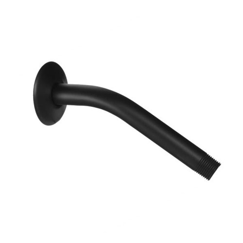 Westbrass 8" Wall Mount Shower Arm With Sure Grip Flange Matte Black