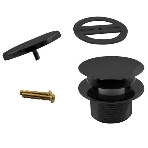 Westbrass Westbrass Illusionary Mushroom Tip-Toe Trim Set In Matte Black