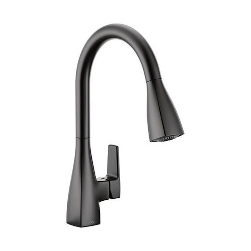 Cleveland Faucet Group One- Handle High Arc Pulldown Kitchen Faucet 1.0gpm Slate Matte Black