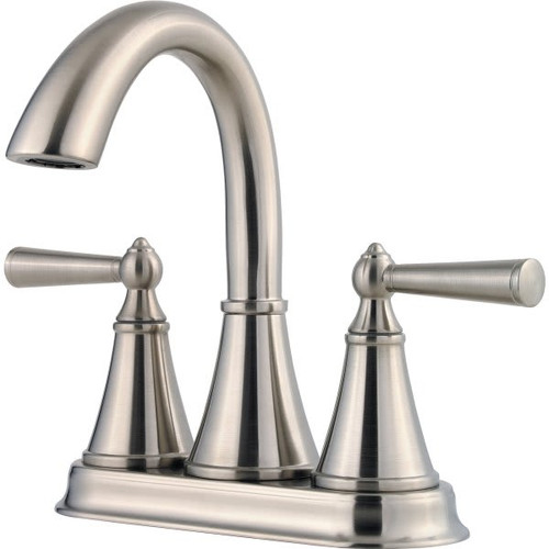 Pfister Saxton 2-Handle 4" Centerset Bathroom Faucet, Brushed Nickel
