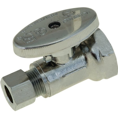 Premier 1/2" IPS X 3/8" Quarter Turn Compression Straight Stop