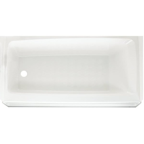 Swan 60 In. Fiberglass Left Drain Rectangular Alcove Bathtub (White)