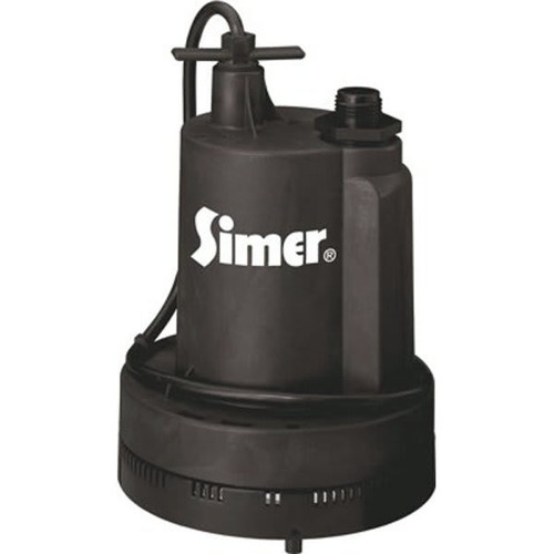 Simer 1/4 Hp Submersible Manual Utility Pump