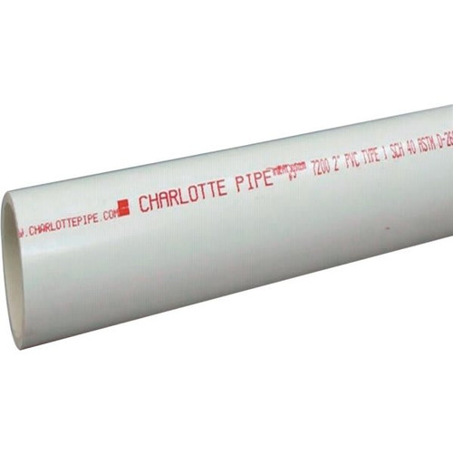 Charlotte Pipe 2 In. X 10 Ft. Pvc Schedule 40 Dwv Pipe