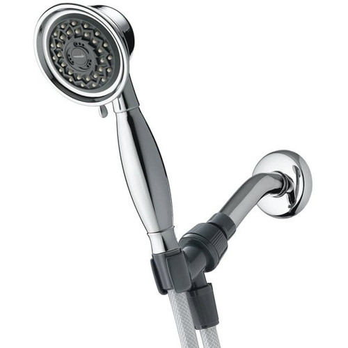 Waterpik 3-Spray 3.3" Single Wall Mount Low Flow Handheld Shower Head In Chrome