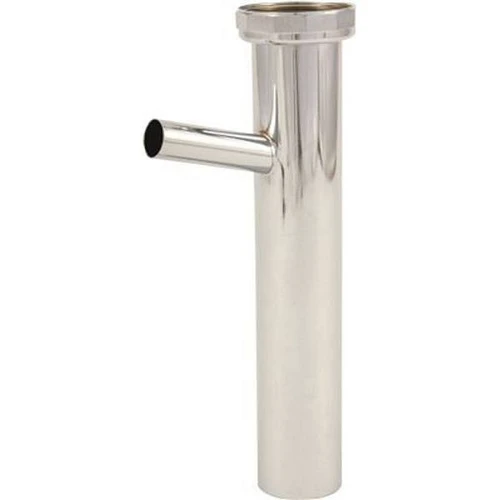 DuraPro Brass Dishwasher Tailpiece Chrome 22-Gauge 1-1/2 X 8 In