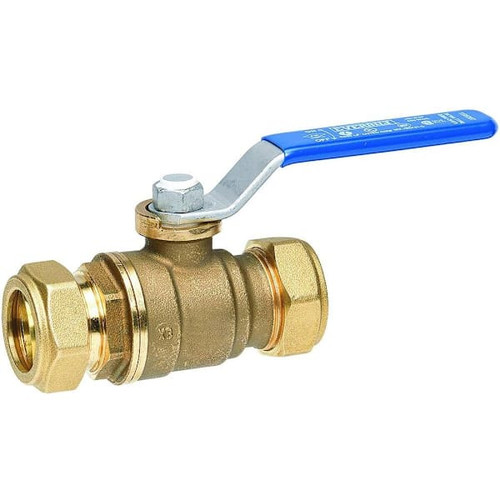 Everbilt 3/4 In Comp X 3/4 In Comp Standard Port Lead Free Brass Ball Valve