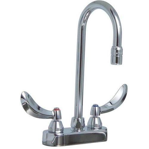 Delta Commercial Centerset 2-Handle High Arc Bathroom Faucet,4", Chrome