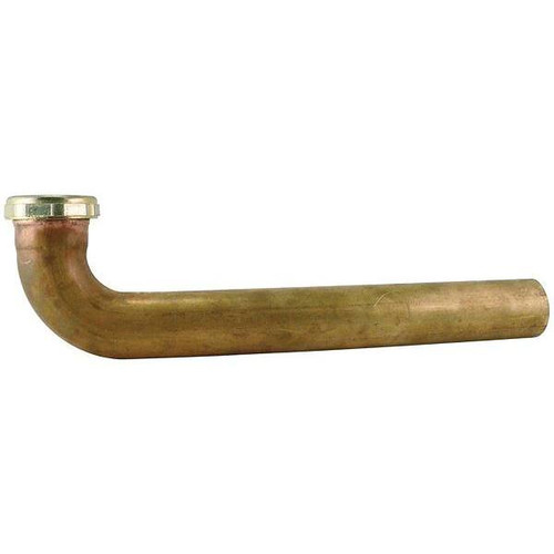 Keeney 1-1/2 In X 7 In 22-Gauge Brass Slip Joint Waste Arm, Rough Brass