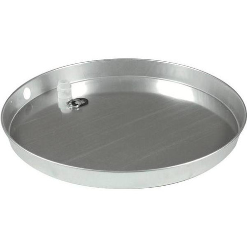 Camco 20 In ID Aluminum Water Heater Drain Pan With PVC Fitting