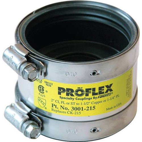 Fernco Proflex 1-1/2 In To 1-1/4 In Shielded Coupling