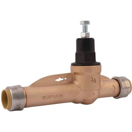 Sharkbite 3/4 In Push-To-Connect Bronze Eb-45 Slip Pressure Regulator Valve
