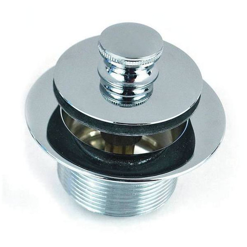 Watco 1.625 In Od X 16 Threads X 1.25 In Push-Pull Bathtub Closure In Chrome
