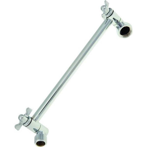 ProPlus 1/2 In IPS X 10 In Adjustable Shower Arm, Chrome